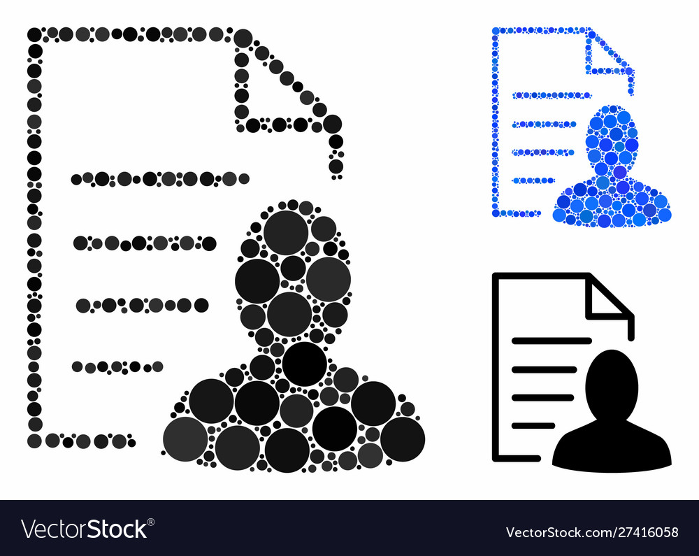 User list page composition icon circles vector image User list page composition icon circles