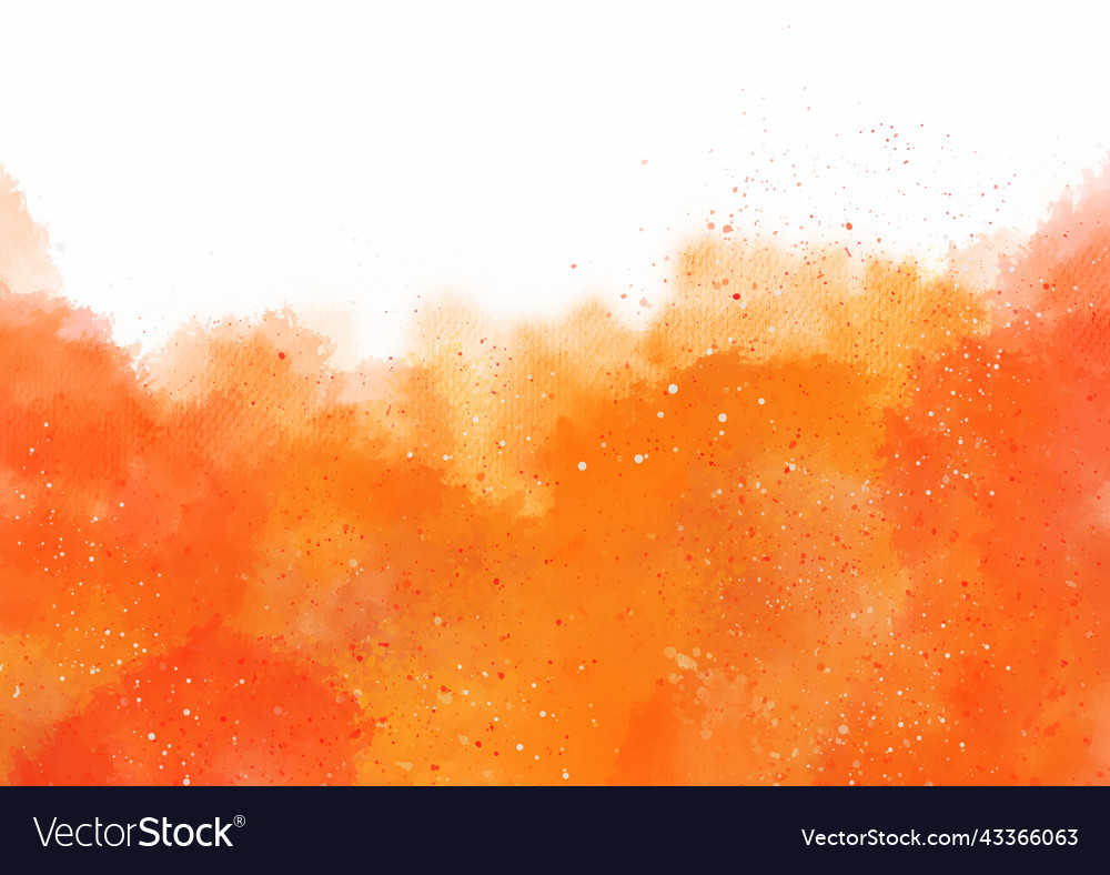 Abstract orange watercolour background Royalty Free Vector