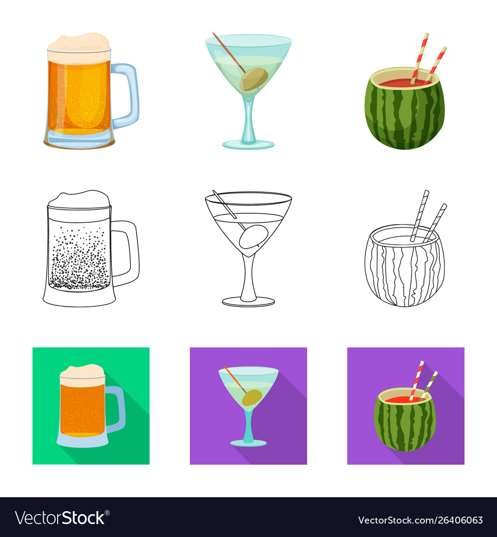 Isolated object drink and bar symbol