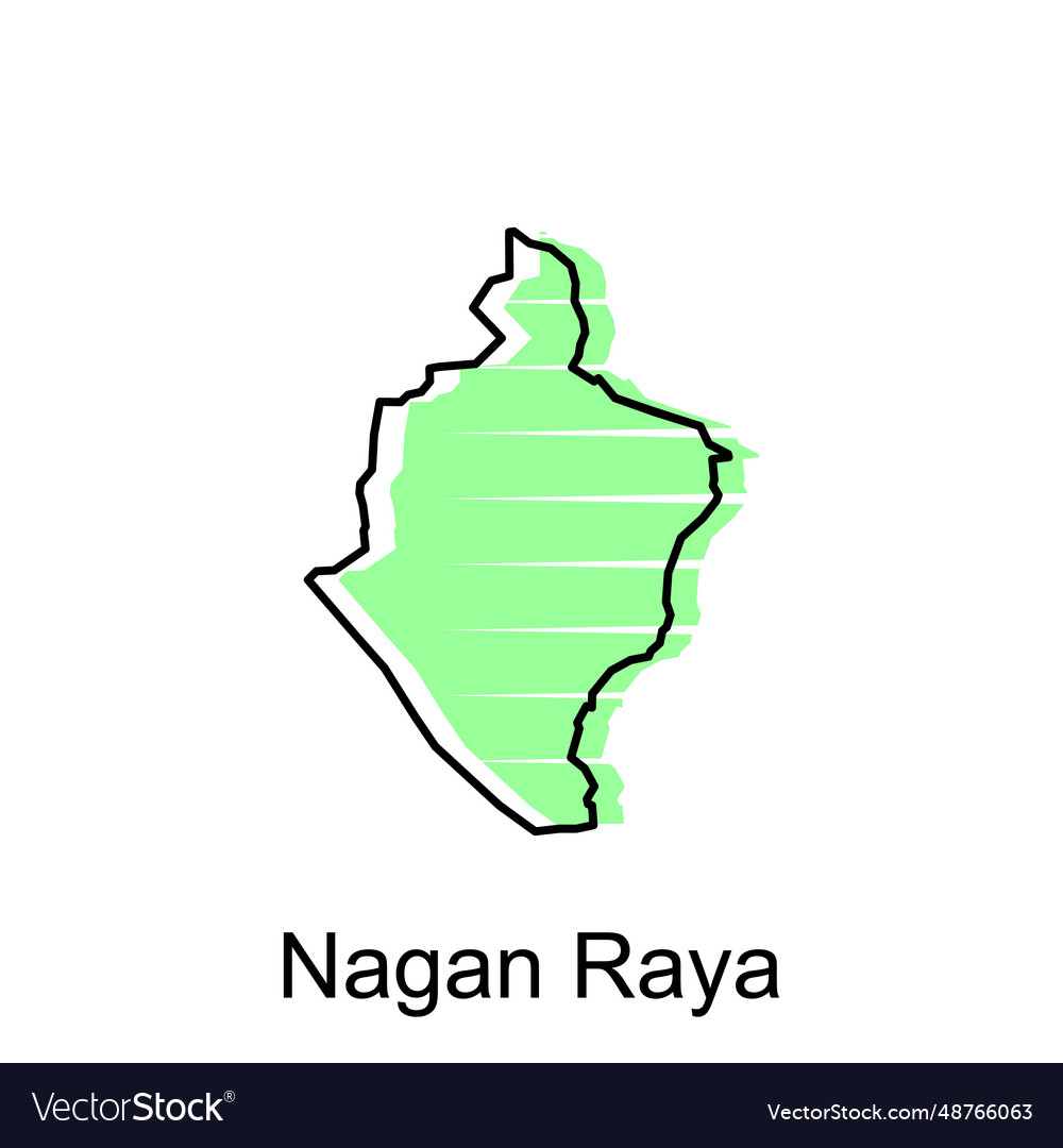 Map City Of Nagan Raya Design World Royalty Free Vector