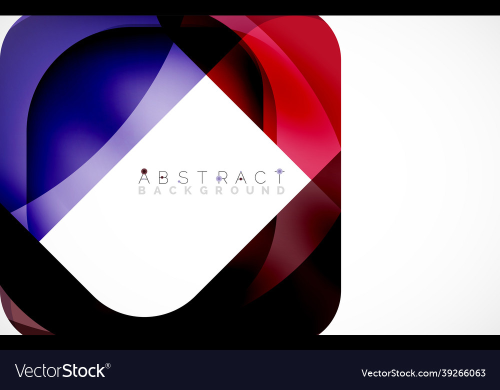 Minimal background abstract square shape vector image Minimal background abstract square shape