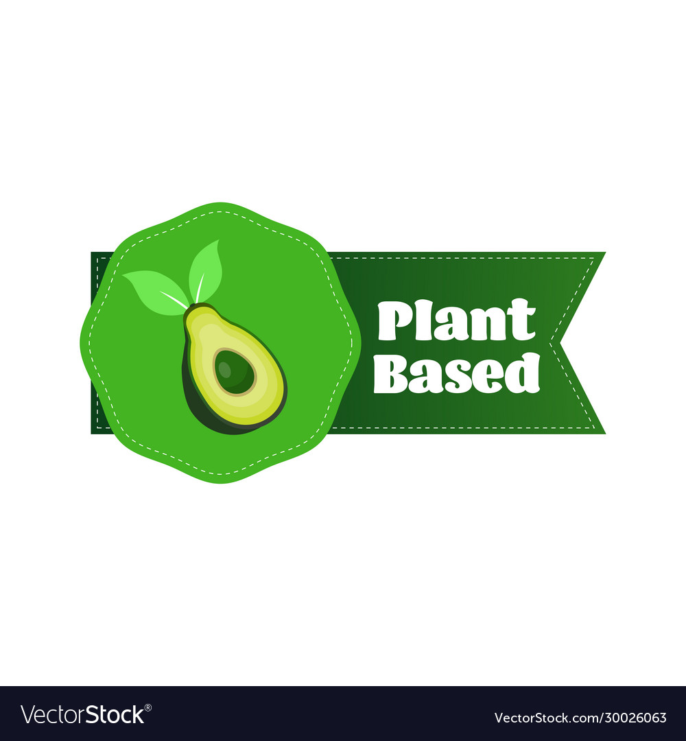 Plant based natural product sticker organic