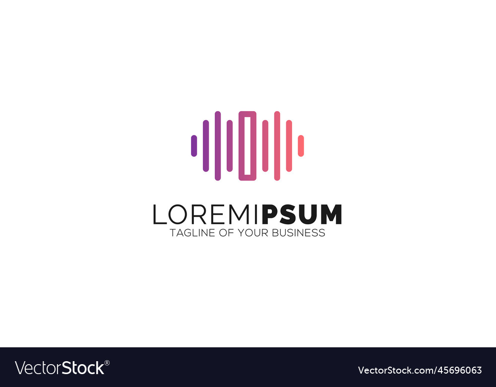 Player music logos with minimal line art pulse