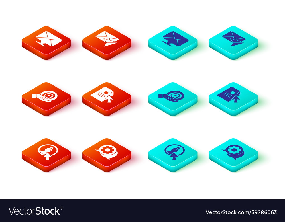 Set create account screen speech bubble chat vector image Set create account screen speech bubble chat