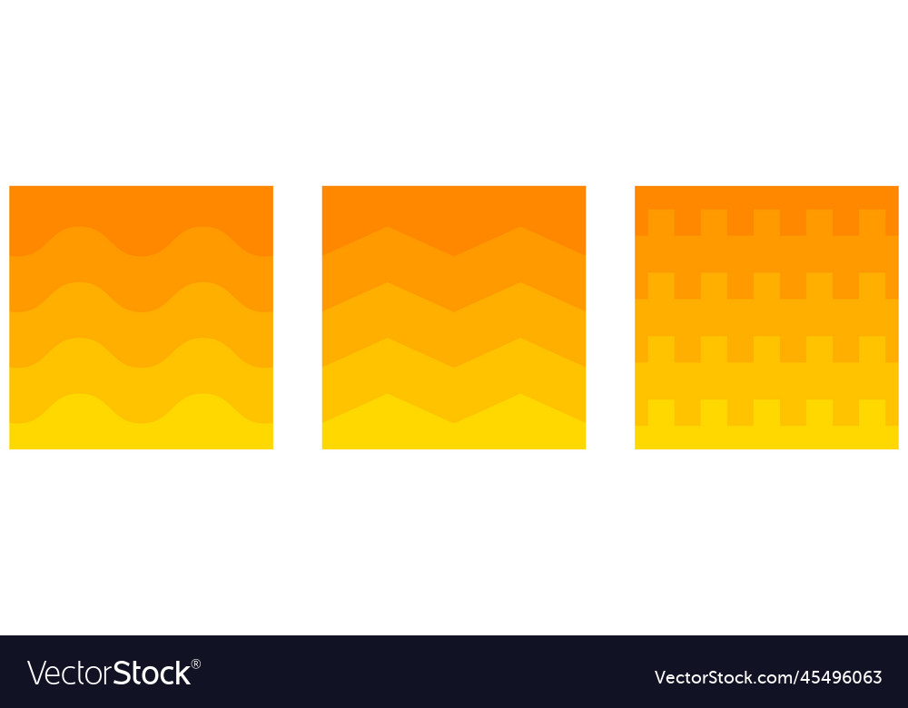 Set of wave abstract background curve layout vector image Set of wave abstract background curve layout