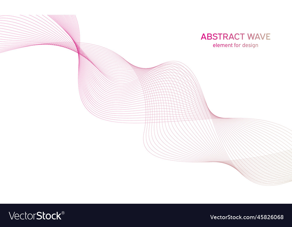 Abstract colorful wave element for design vector image Abstract colorful wave element for design