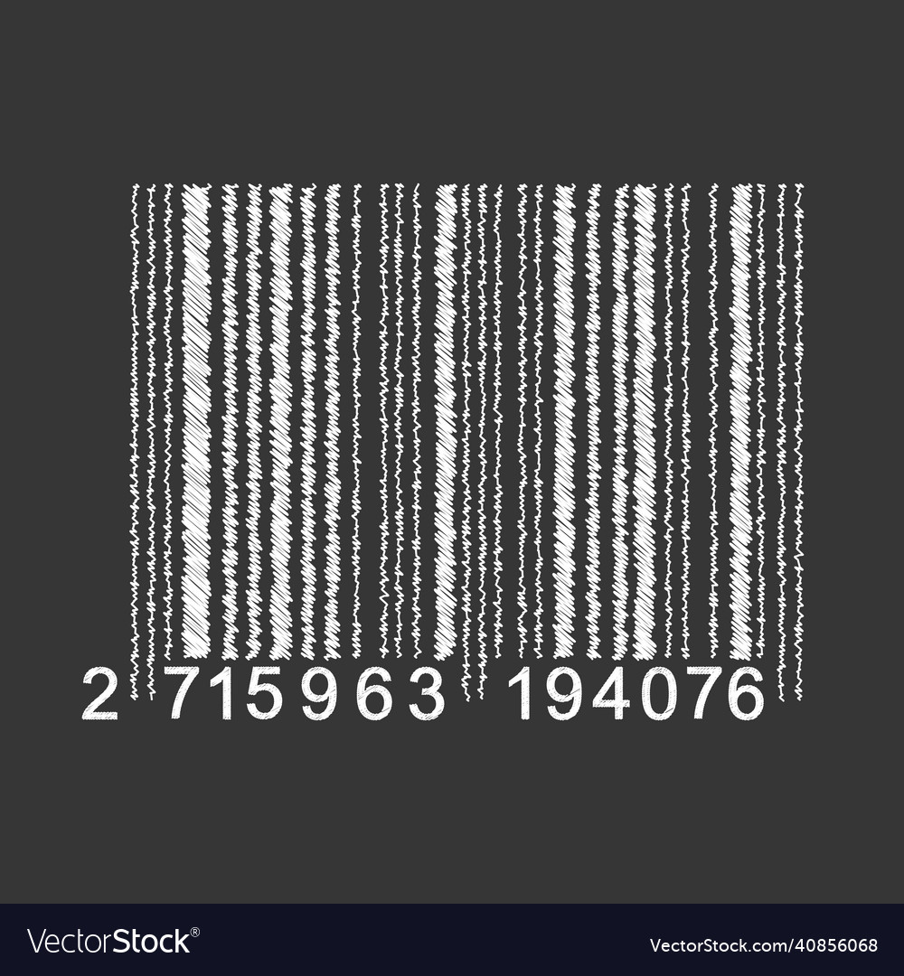 Bar code isolated on gray background universal vector image Bar code isolated on gray background universal
