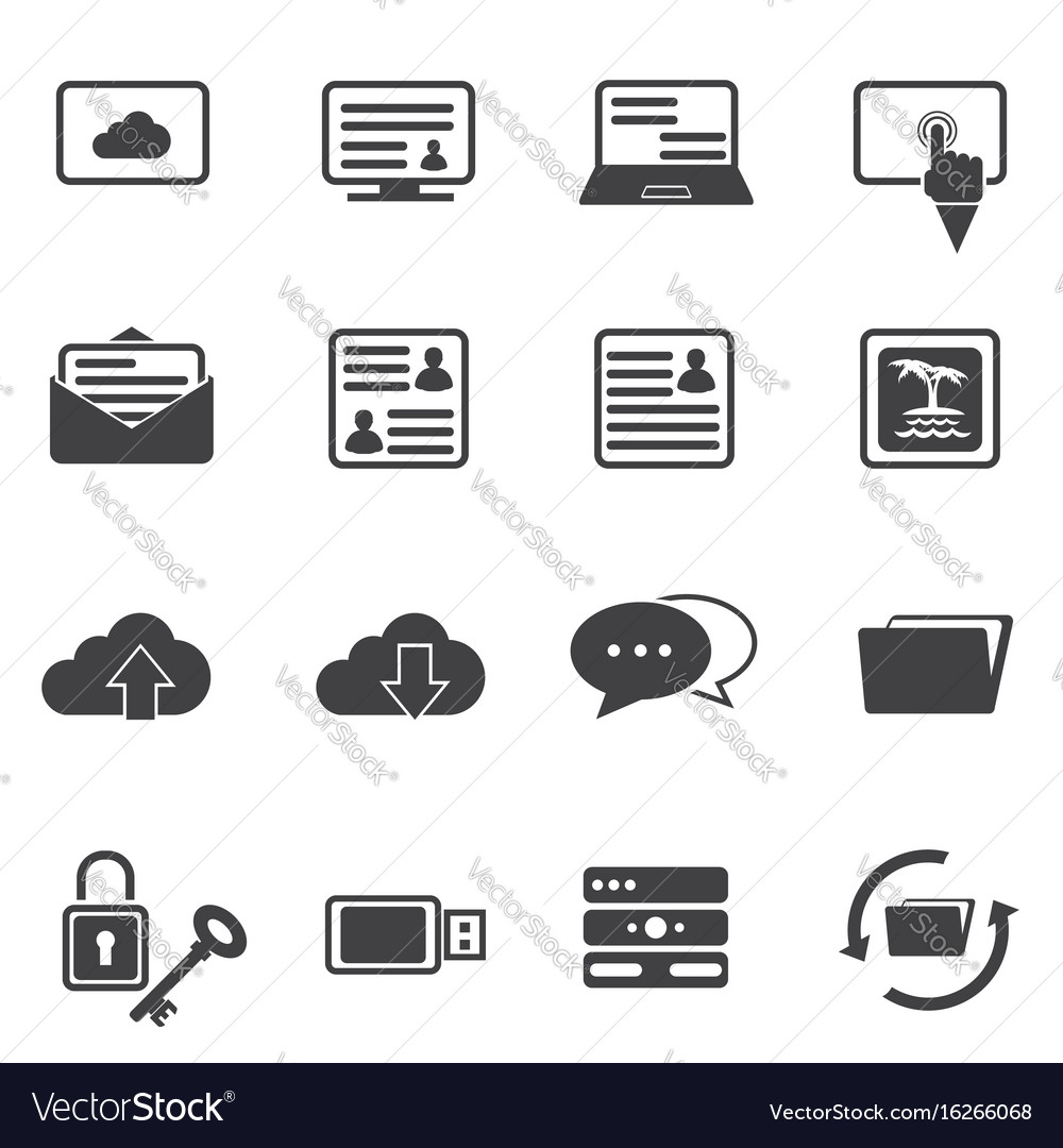Cloud Computing Icon Set