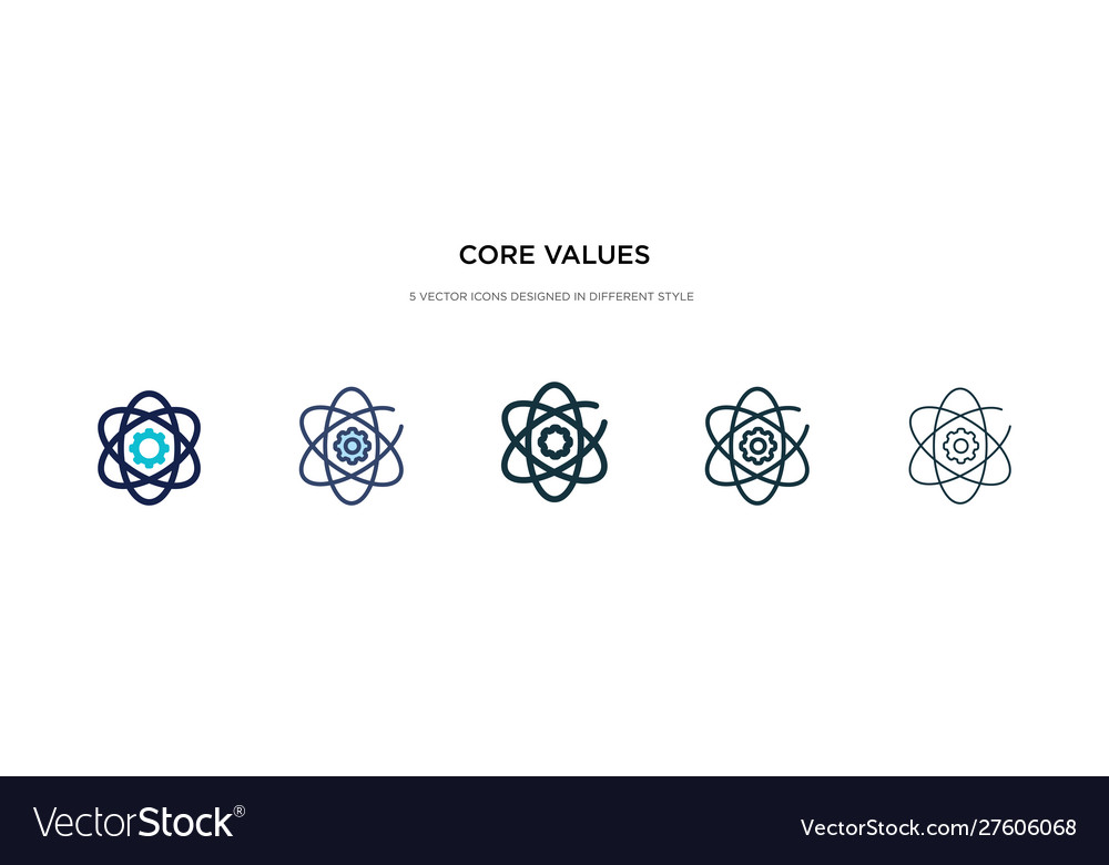 Core Values Icon Set - Diverse Styles