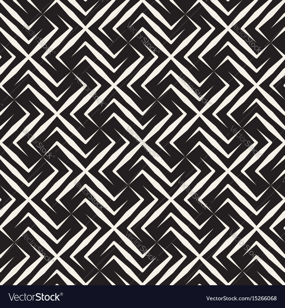 Cross Tiling Pattern - Monochrome