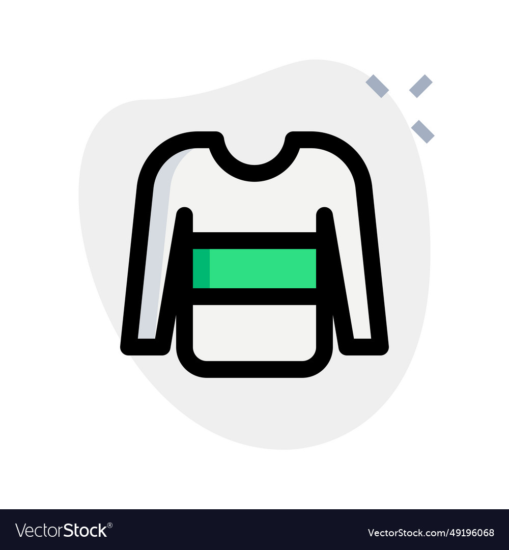 Designer sweater with stripe pattern