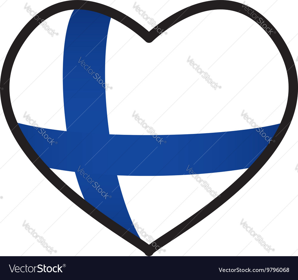 Flaggensymbol Finland Design Grafik