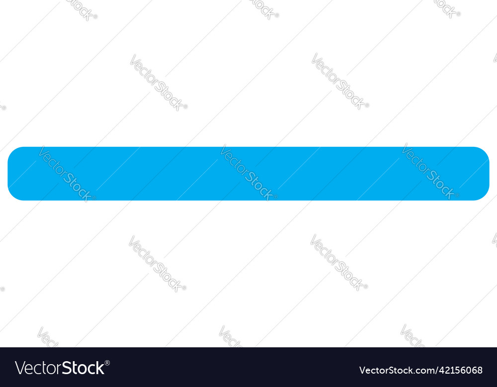 Flat banner button template shape with corner vector image Flat banner button template shape with corner