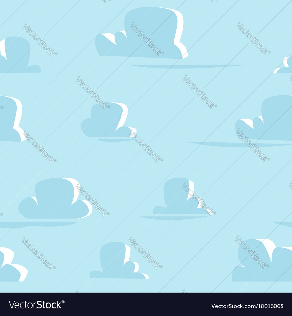Flat clouds pattern background