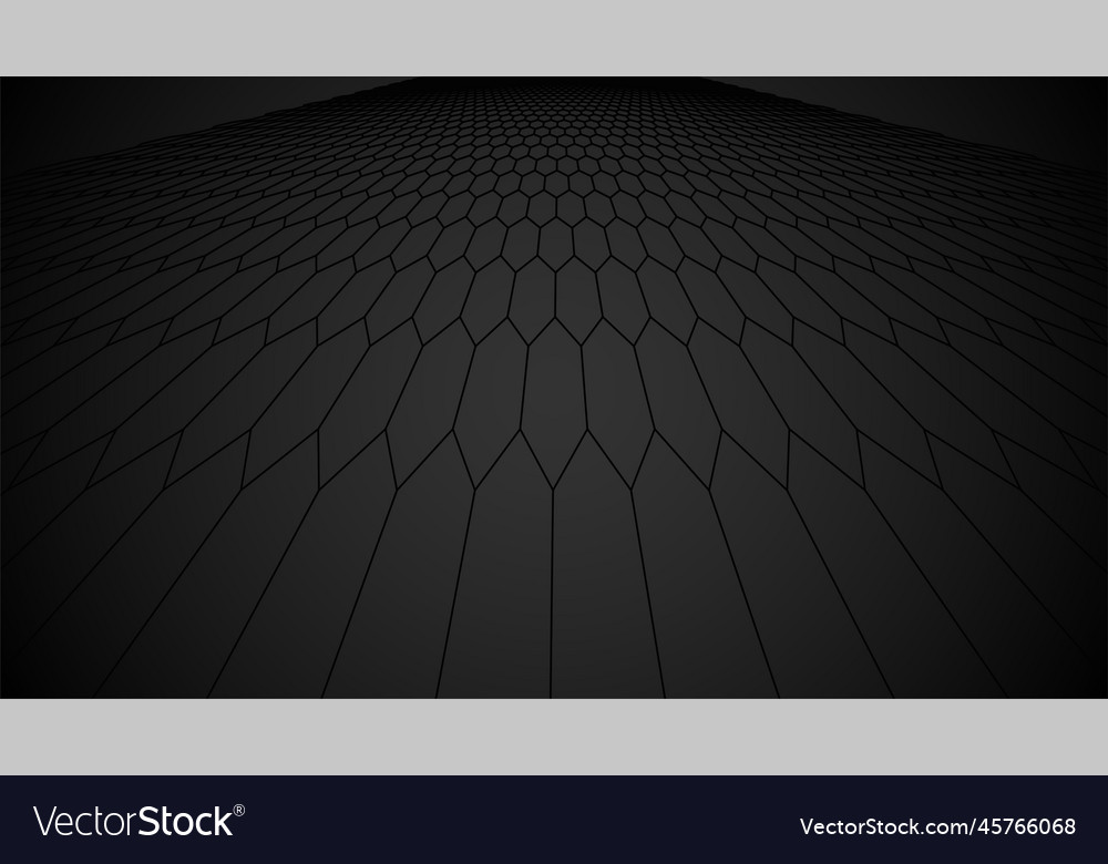 Hexagon Grid Dark Gradient