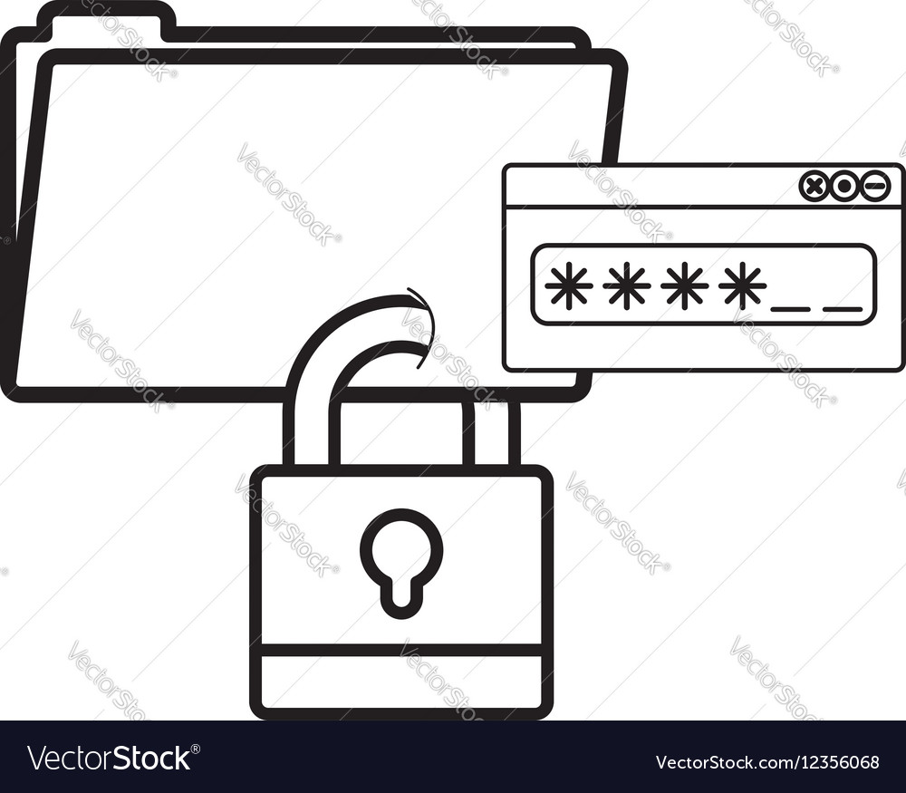 Isolated padlock and password design