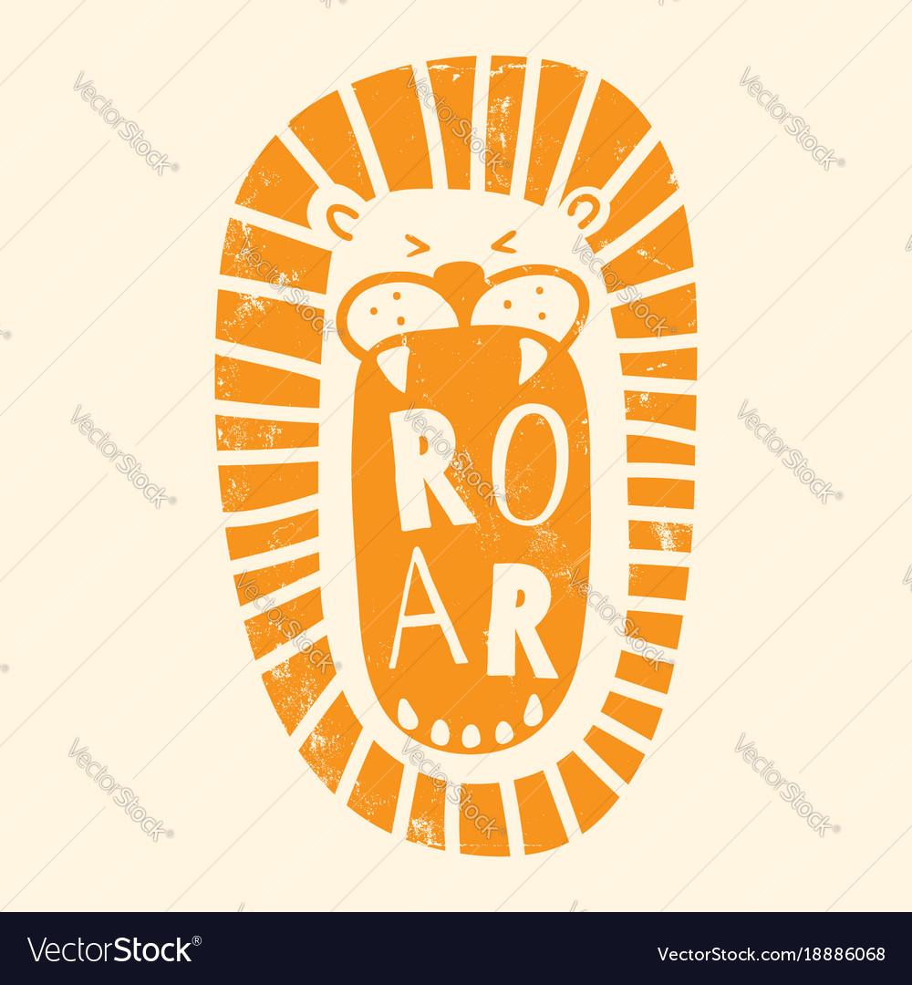 Orange textured roar