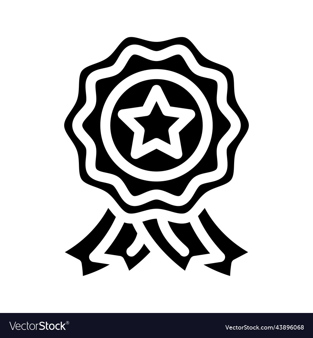 Reliable Business Ethics Glyph Icon Royalty Free Vector