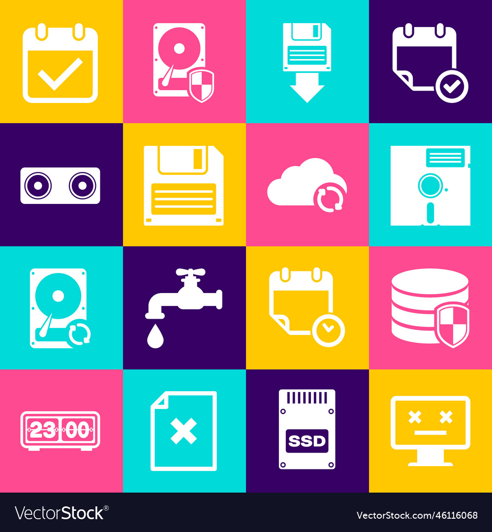 Set dead monitor database protection floppy disk