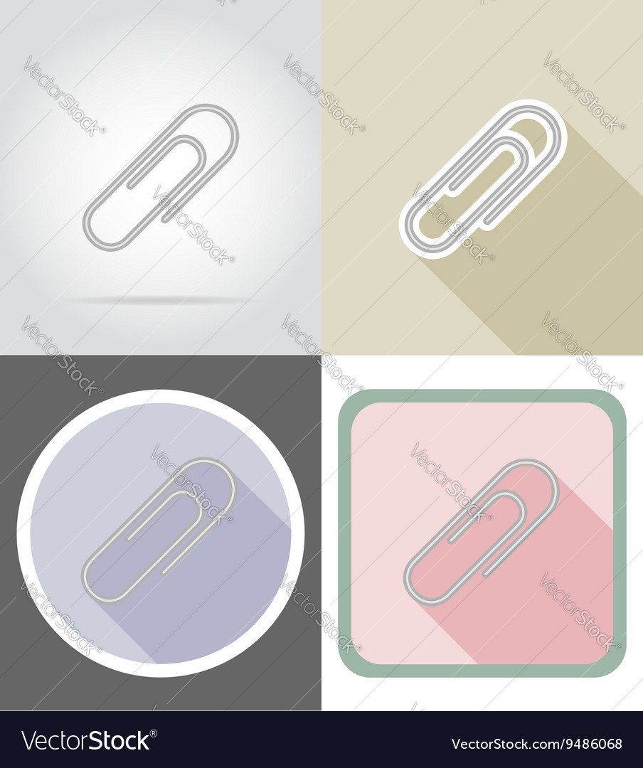 Stationery flat icons 02