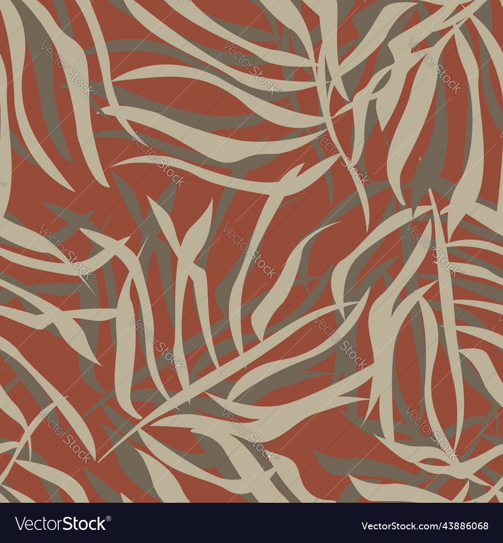 Tropical leaf seamless pattern design