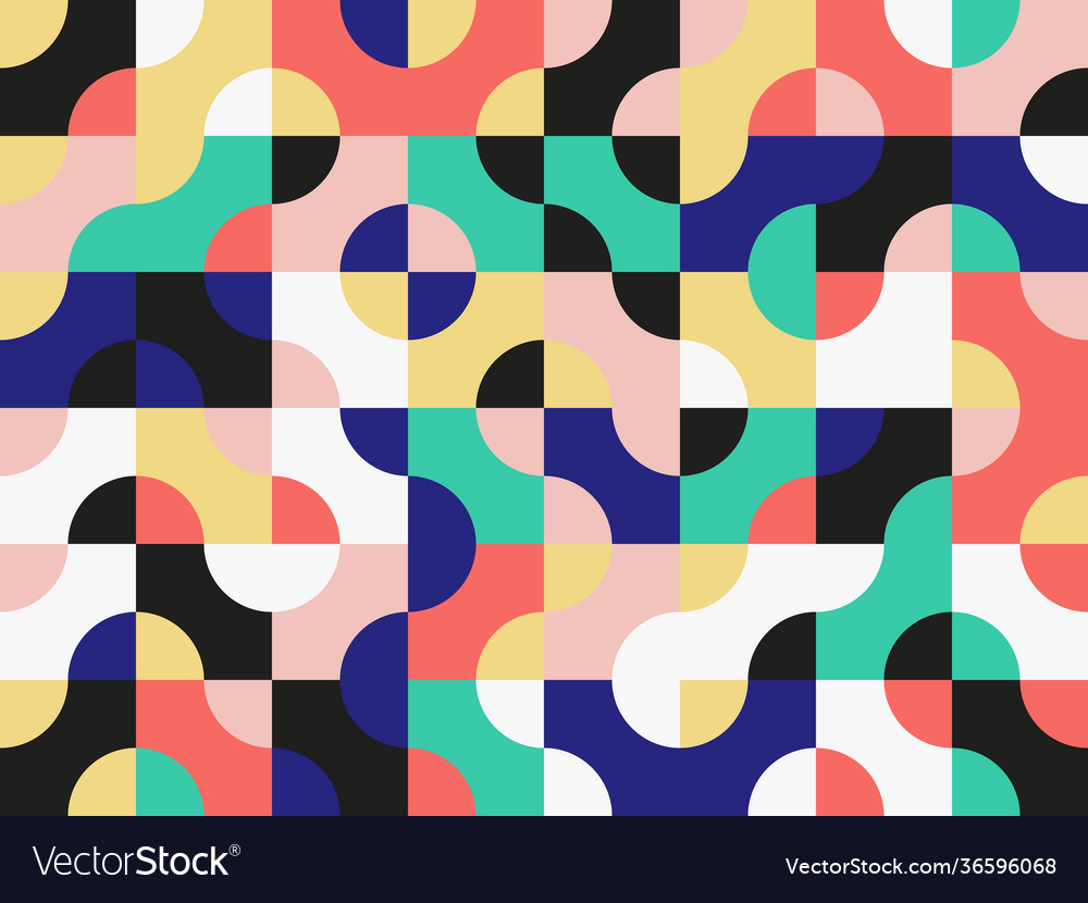 Warm colored circular pattern design vector image Warm colored circular pattern design