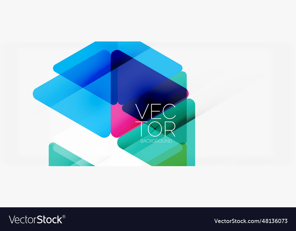 Abstract background color transparent triangles Vector Image Abstract background color transparent triangles