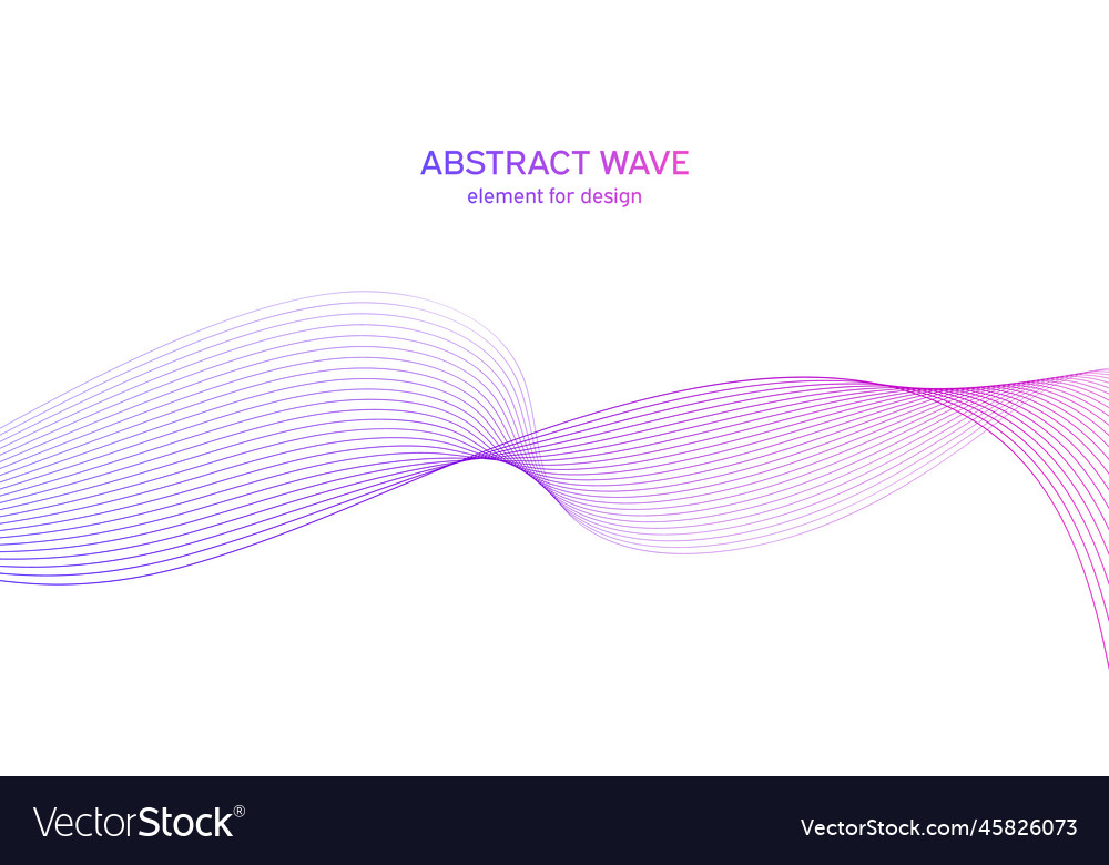 Abstract colorful wave element for design vector image Abstract colorful wave element for design