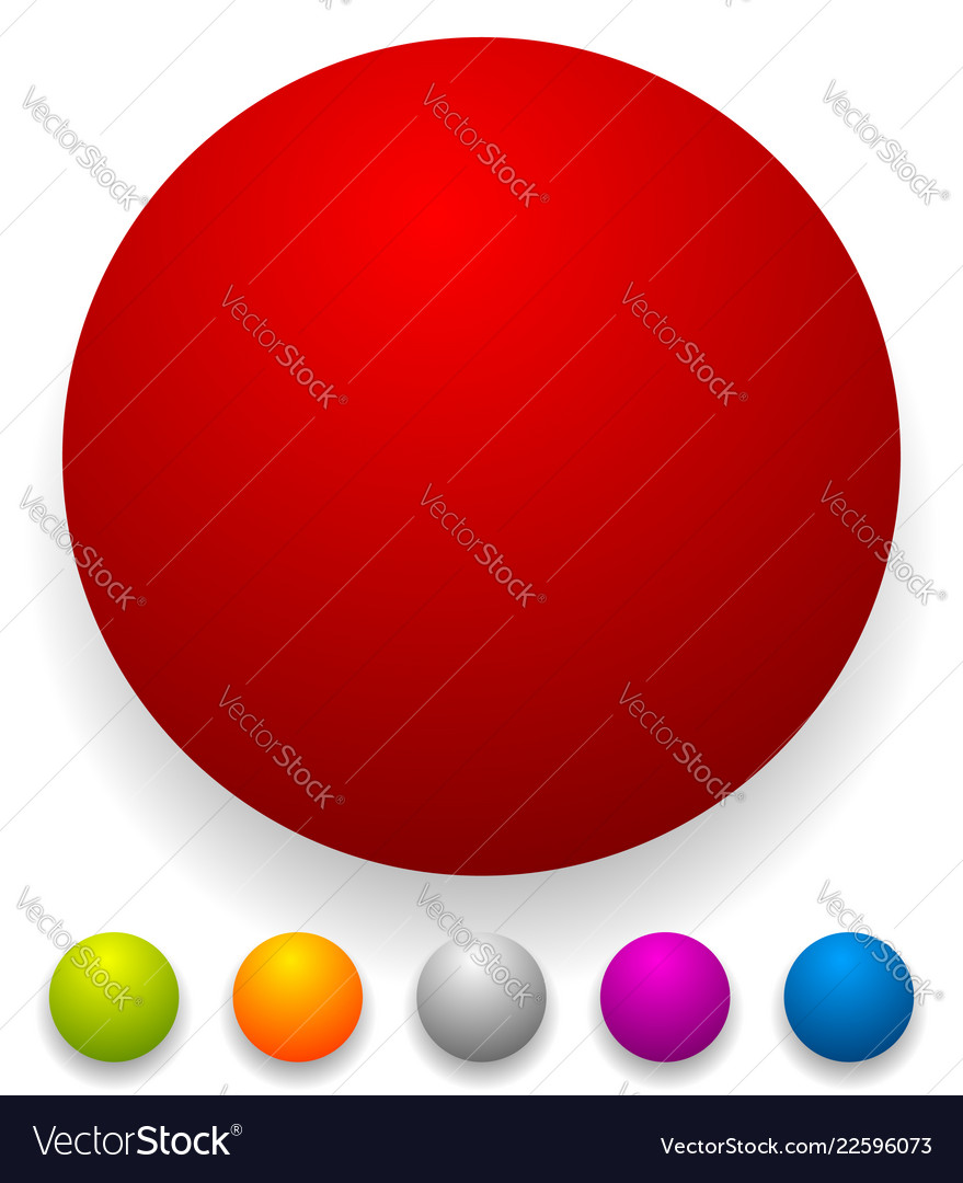 Button badge shapes backgrounds in several colors vector image Button badge shapes backgrounds in several colors