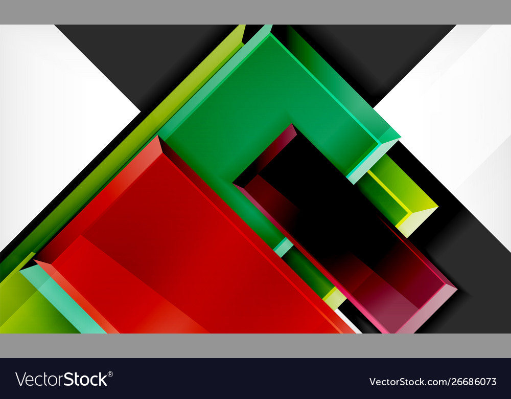 Colorful square and rectangle blocks background Vector Image Colorful square and rectangle blocks background