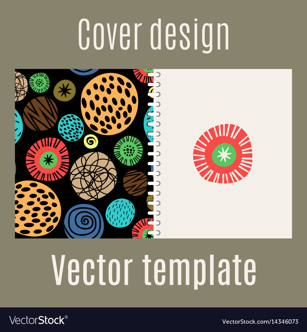 Cover design with polka dots pattern