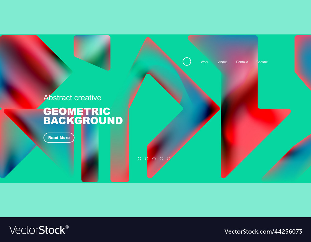Fluid triangles minimal abstract background vector image Fluid triangles minimal abstract background