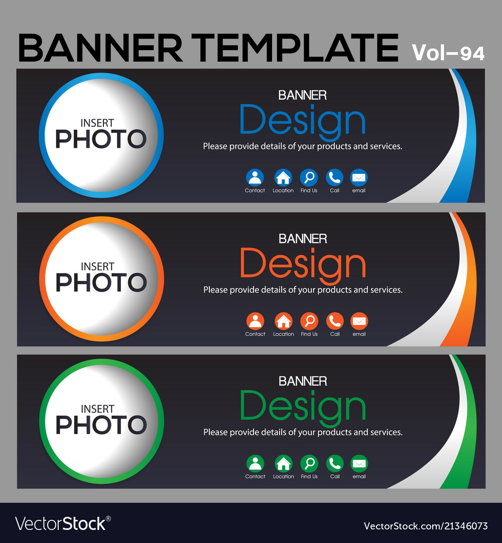 Geometrische Web Banner-Vorlage
