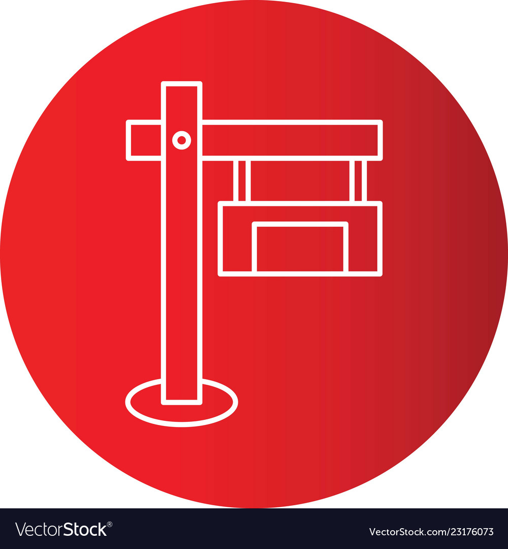 Gradient line circle perfect icon or pigtogram