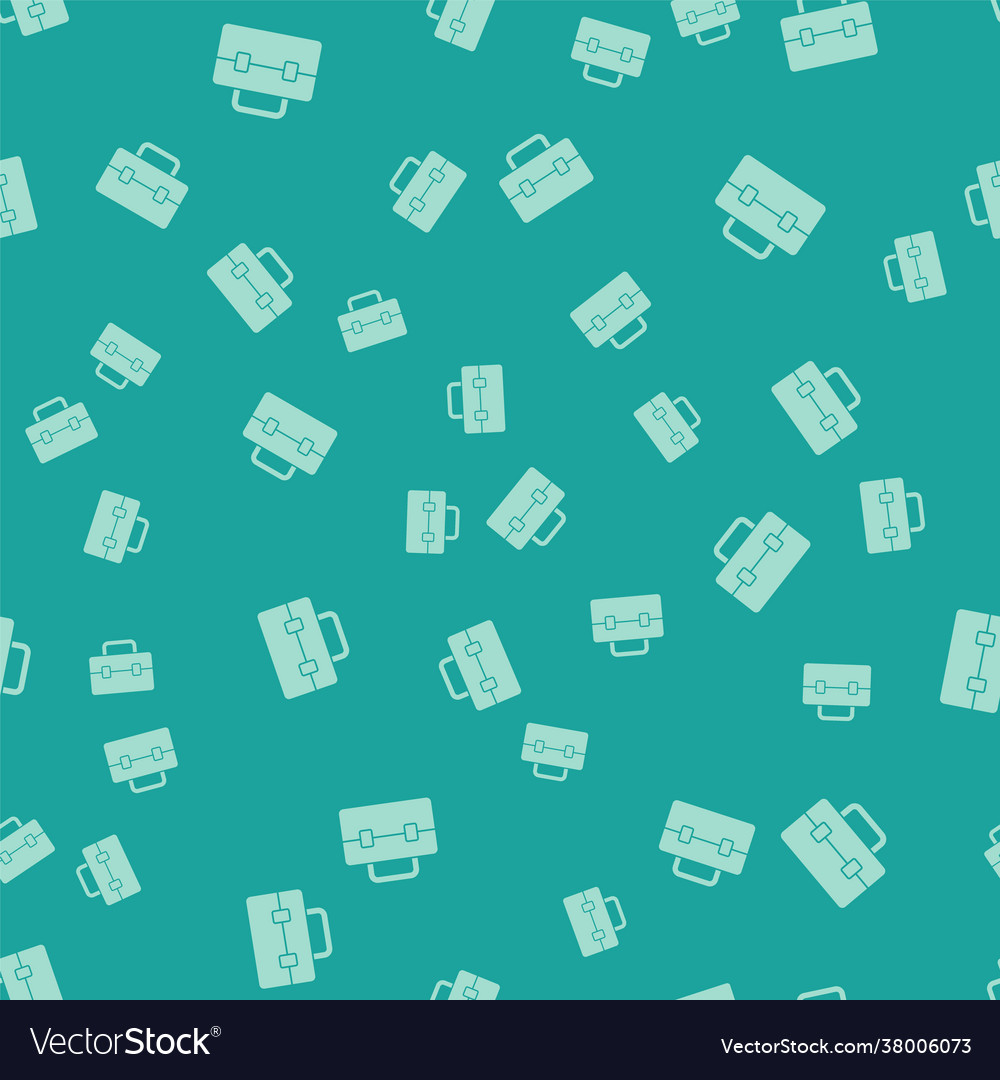 Green toolbox icon isolated seamless pattern vector image Green toolbox icon isolated seamless pattern