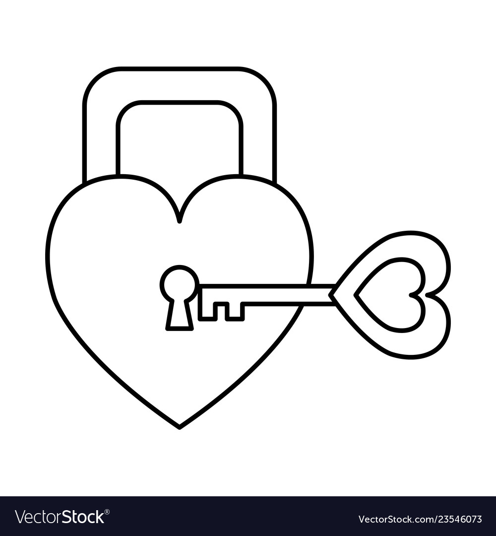 Padlock mit Herzliebe Ikone