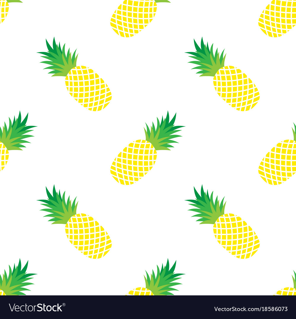 Seamless pattern with pineapples
