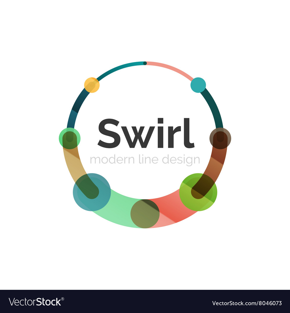 Swirl circle logo