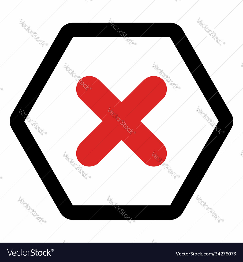 Wrong marks cross rejected disapproved vector image Wrong marks cross rejected disapproved
