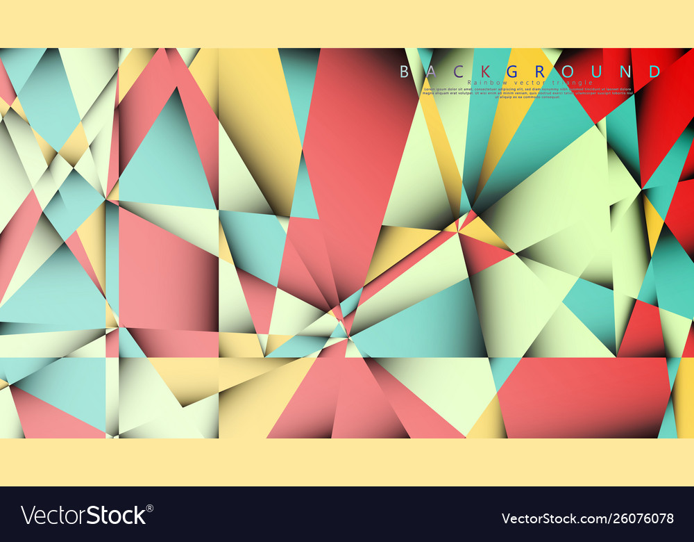 Background mosaic triangle vector image Background mosaic triangle