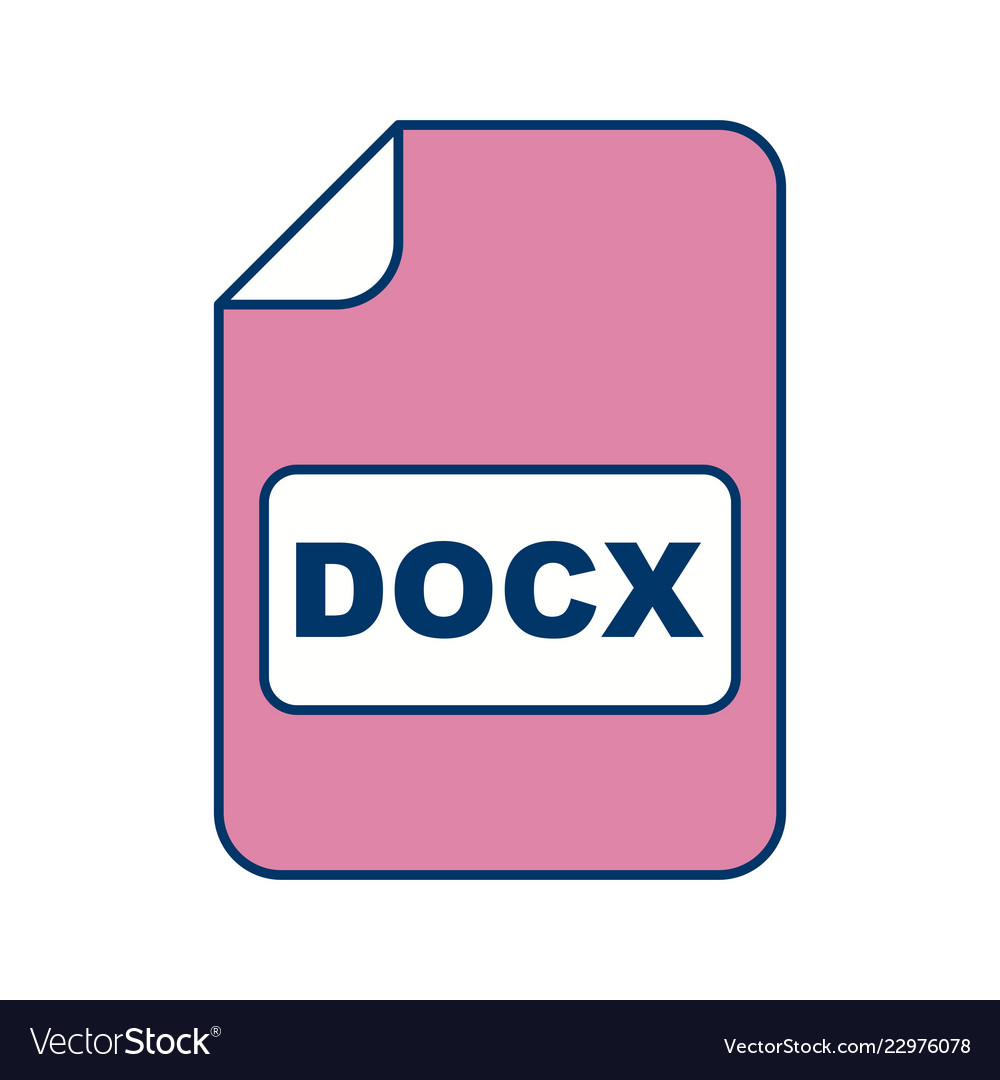 Docx icon Royalty Free Vector Image - VectorStock