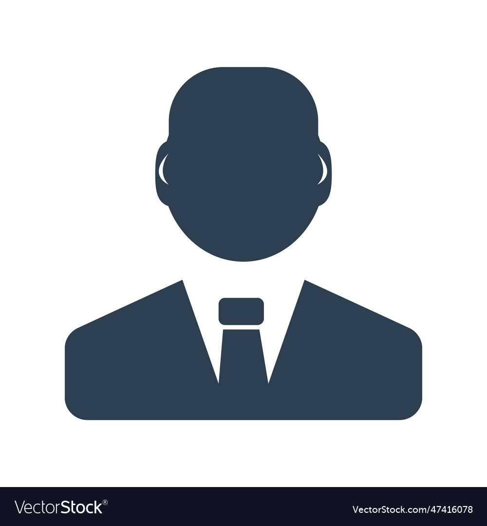 Employeebusiness personbusiness man people ico Vector Image