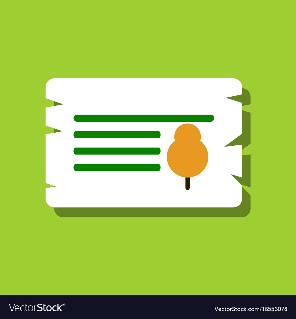 Flat icon design collection paper from tree