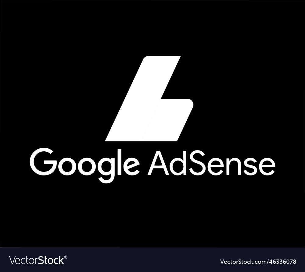 Google adsense symbol old logo with name white