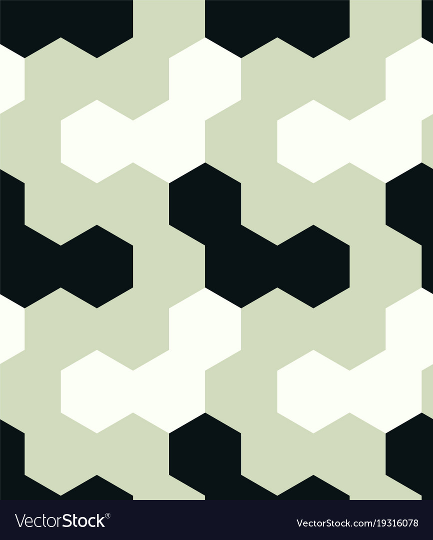 Irregular hexagon seamless pattern