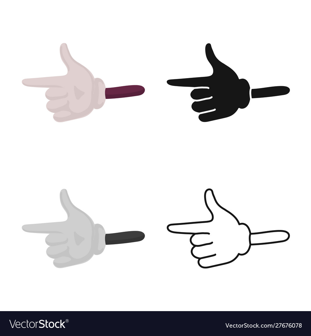 Isolated object hand and arm icon web element