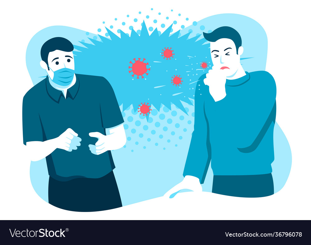 Man Avoiding Sneeze