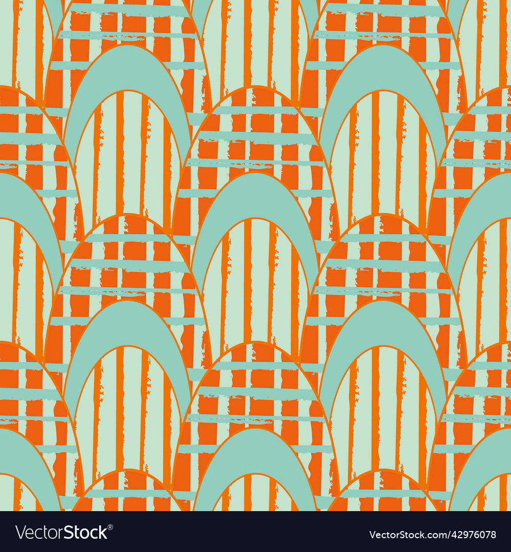Pointed scallop seamless pattern background