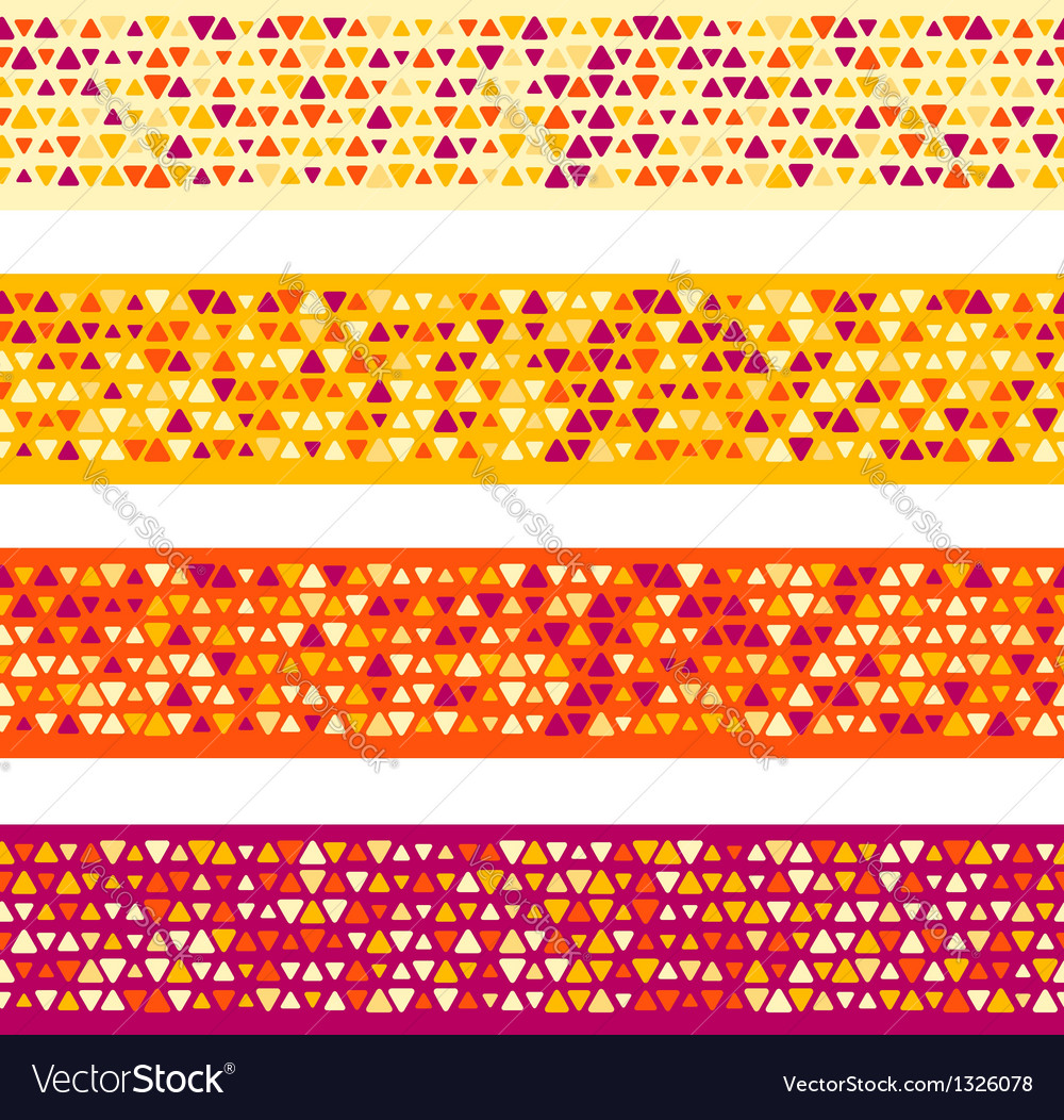 Seamless patterned borders with small spots