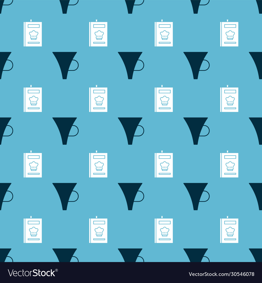 Set funnel or filter and cookbook on seamless Vector Image Set funnel or filter and cookbook on seamless